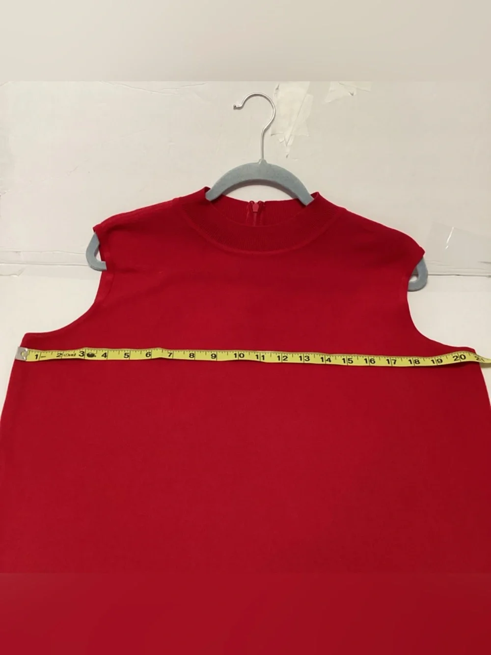 Ming Wang Red Sleeveless Knit Shell size large - Picture 10 of 11